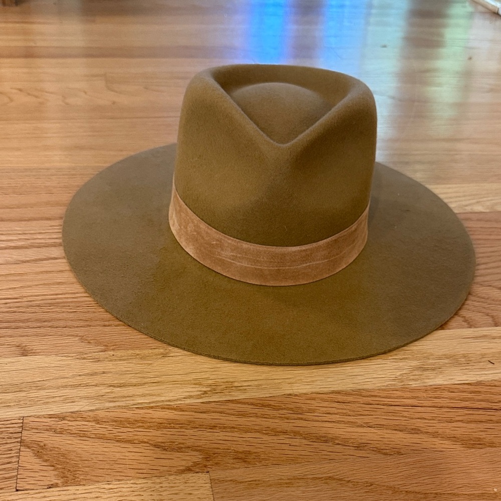 Lack Of Color Olive Hat with Black Band